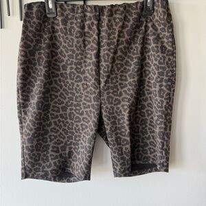 Women’s Forever 21 Leopard Print Bike Shorts